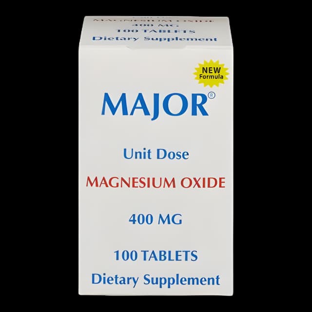 Major® Magnesium Oxide 400mg Tablets - Nutritional Supplement