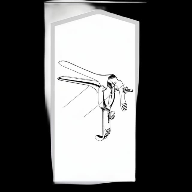 Vaginal Speculum Econo™ Pederson Sterile Floor Grade Stainless Steel Large Double Blade Duckbill Disposable Without Light Source Capability - 96-2617