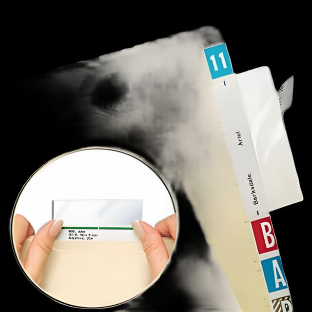 Self-Adhesive Label/File Folder Protector, Top Tab, 3.5 x 2, Clear, 500/Box