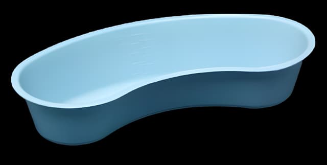 Emesis Basin Light Blue 700 cc Plastic Single Patient Use