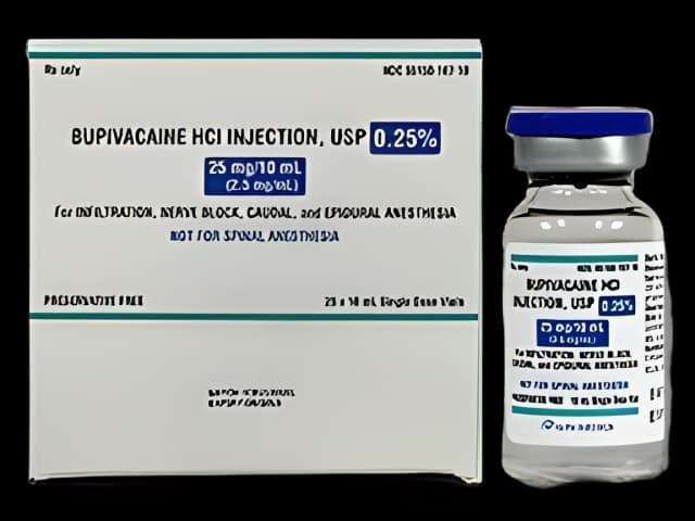 Bupivacaine HCl, Preservative Free 0.25%, 2.5 mg / mL Injection Single-Dose Vial 10 mL - 55150016710