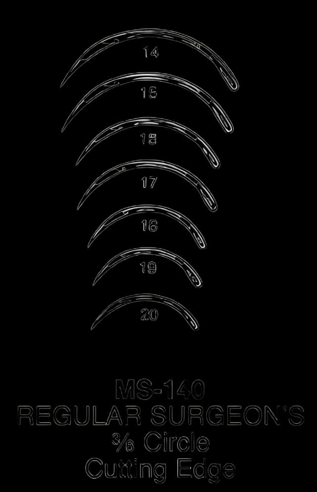 Reverse Cutting Suture Needle Integra® Miltex® 19 mm Length Regular Surgeon's Type Size 17 Needle