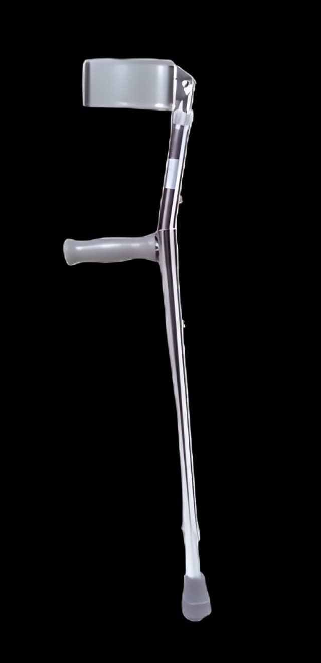 Tall Adult Steel Forearm Crutches - 350 lbs Capacity