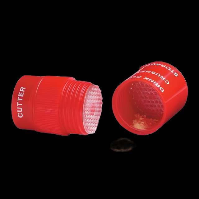 Pill Crusher Ultra Fine Cut N' Crush® Hand Operated Red