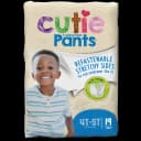Male Toddler Training Pants Cutie Pants® Pull On with Tear Away Seams Size 4T to 5T Disposable Heavy Absorbency