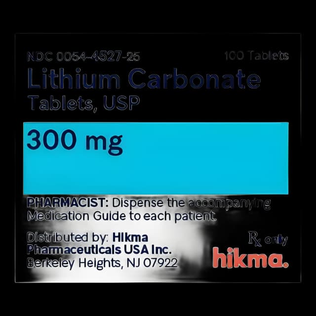 Lithium Carbonate 300 mg Tablets - Roxane Laboratories