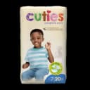 Unisex Baby Diaper Cuties® Essential Size 7 Disposable Heavy Absorbency