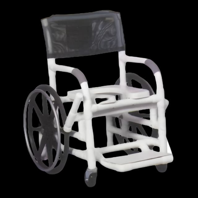 Shower Chair MJM International PVC Frame Mesh Backrest 375 lbs. Weight Capacity