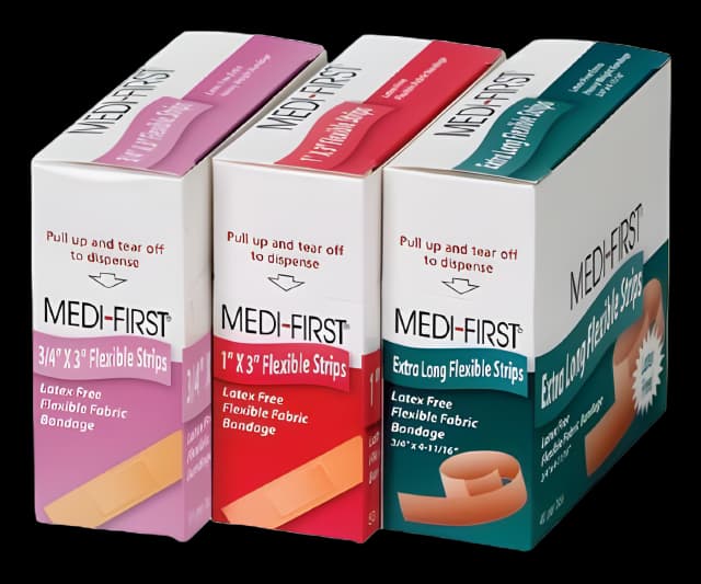 Medi-First Fabric Sterile Adhesive Strip - Wound Care Bandage