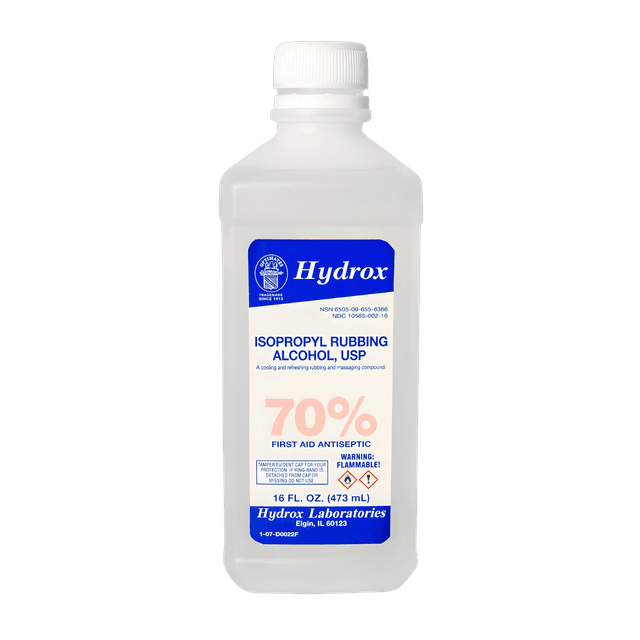 Antiseptic Isopropyl Rubbing Alcohol 70%, USP, 16 oz, 12 btl/cs