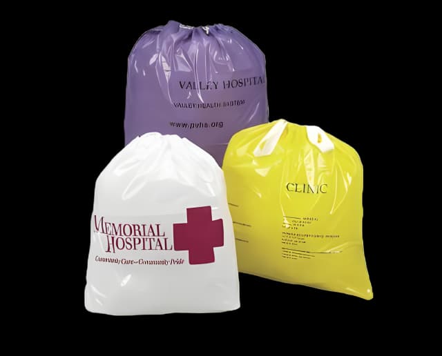 Patient Belongings Bag 3 X 20 X 20 Inch Polyethylene Drawstring Closure Clear