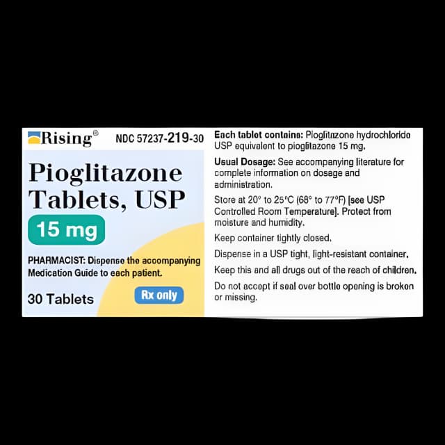Pioglitazone HCl 15mg Tablets - Type 2 Diabetes Treatment