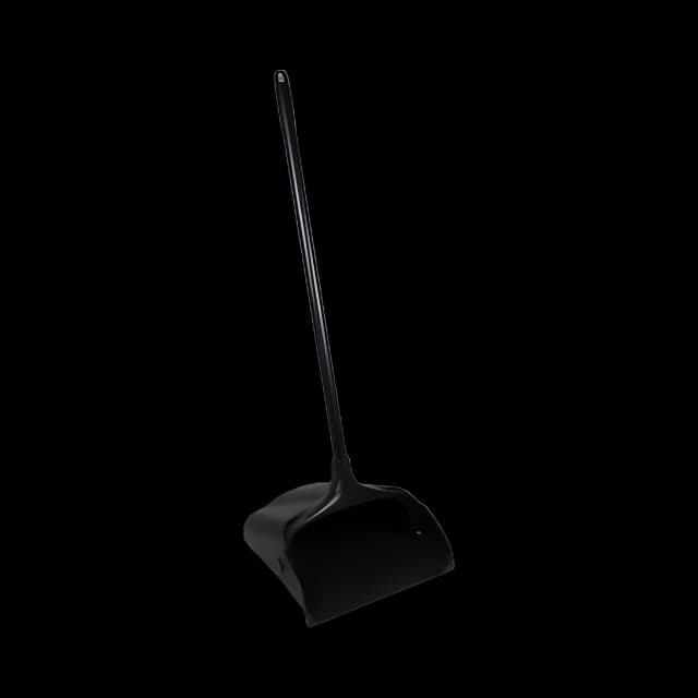 Upright Dust Pan for Medical Facilities - 32" Aluminum Handle