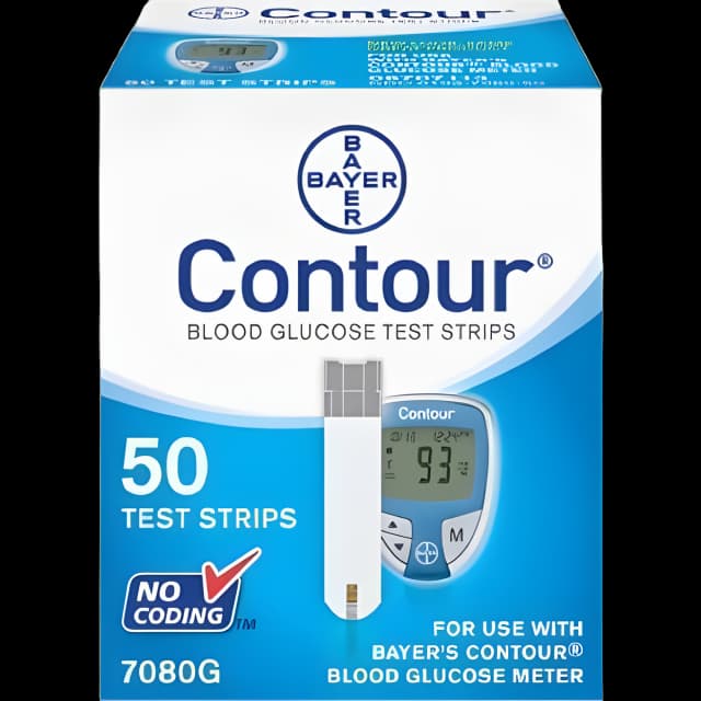 Blood Glucose Test Strips Contour® 50 Strips per Pack - 7080