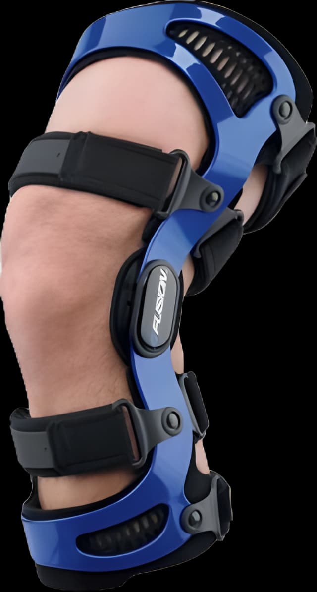 Knee Brace Fusion® Small D-Ring / Hook and Loop Strap Closure 15 to 18 Inch Thigh Circumference / 12 to 14 Inch Calf Circumference Right Knee