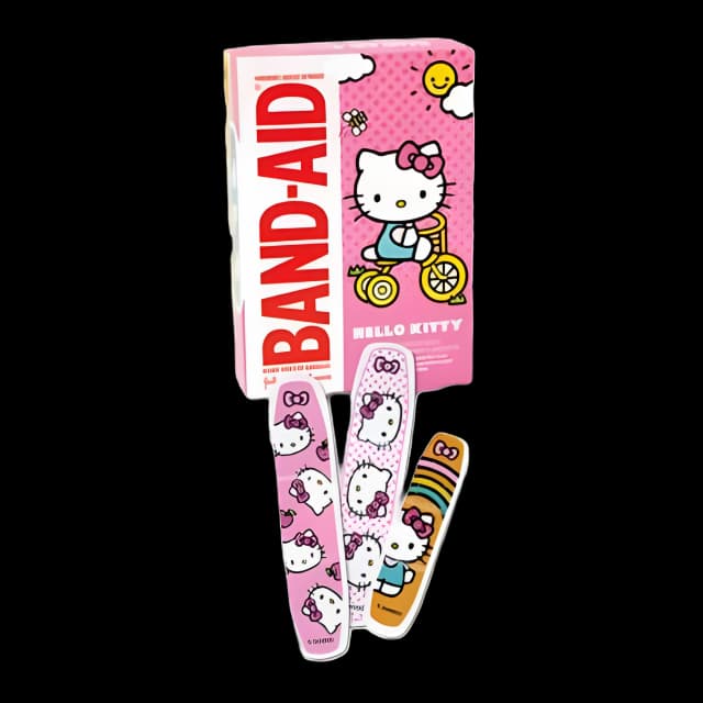 Adhesive Strip Band-Aid® 3/4 X 3 Inch / 5/8 X 2-1/4 Inch Plastic Rectangle Kid Design (Hello Kitty) Sterile