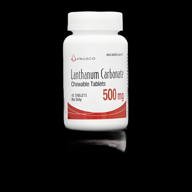 Lanthanum Carbonate 500mg Chewable Tablets - 90ct