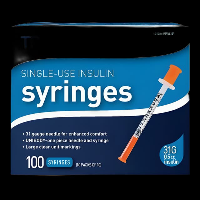 TRUEplus® 0.5 mL Insulin Syringe - 31G Needle
