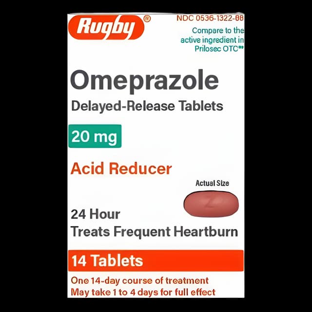 Omeprazole 20 mg by Major Pharmaceuticals - 14 Tablets