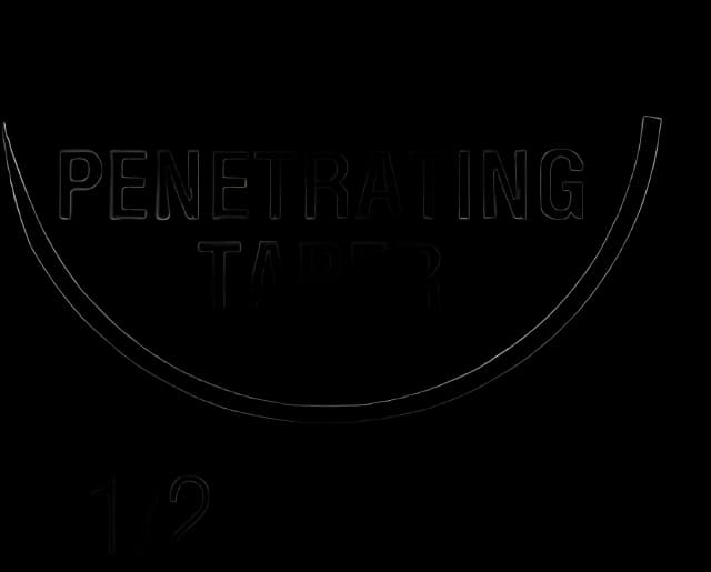 Nonabsorbable Suture with Needle Ti-Cron™ Polyester Y-5 1/2 Circle Taper Point Needle Size 2 - 0 Braided - 88863088-51
