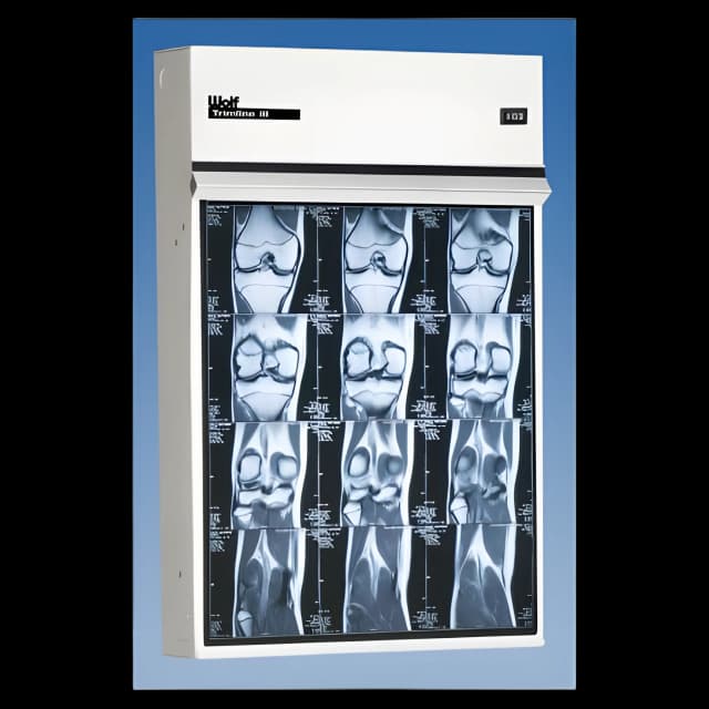 X-Ray Illuminator Trimline III 3 Bank 1 Tier 3 Lamp 15 W Mobile Stand 42 W X 22 H X 3-1/4 D Inch Three, 17 L X 14 W Inch Film