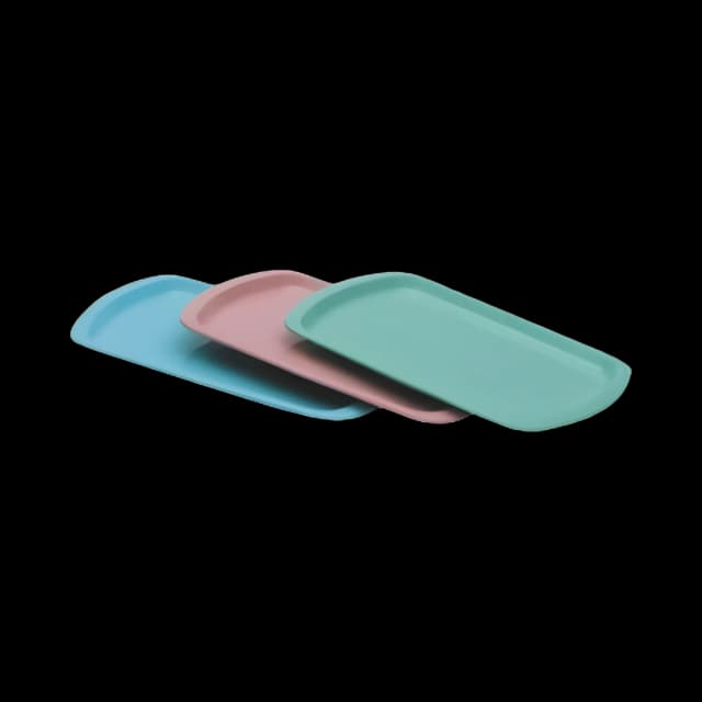 Service Tray 6 X 9 Inch Blue Polypropylene