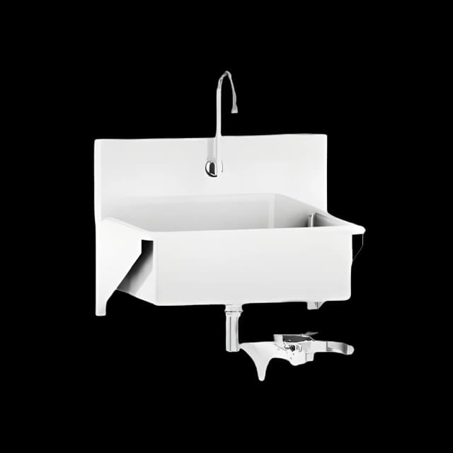 Surgical Scrub Sink Wall Mount / Freestanding Single Sink Knee Action