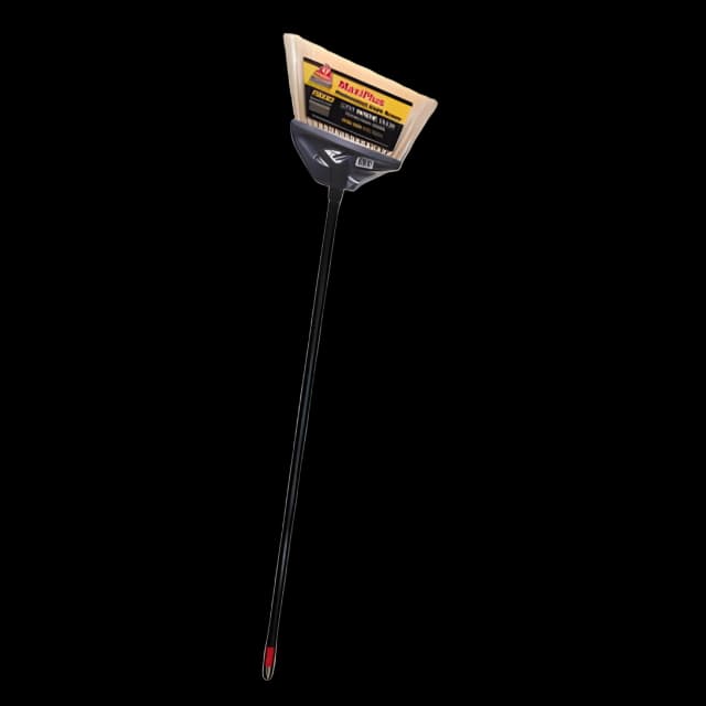 MaxiPlus Professional Angle Broom, 51" Handle, Black