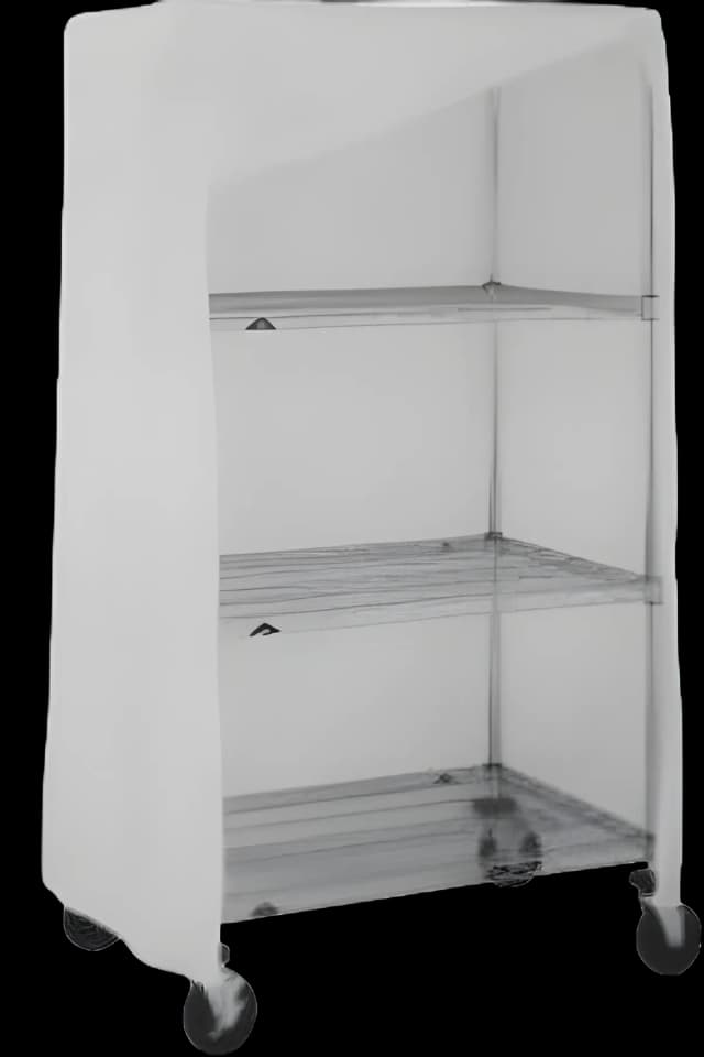 Cart Cover Metro® White Uncoated Nylon 24 X 60 X 74 Inch Hook and Loop Closure