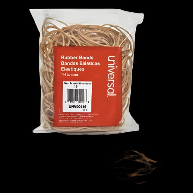 Rubber Bands, Size 16, 0.04" Gauge, Beige, 4 oz Box, 475/Pack