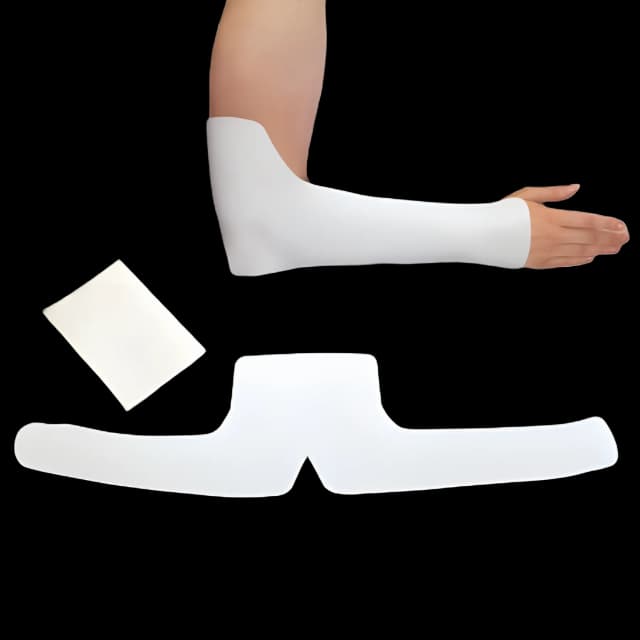 Elbow Splint Rolyan® Large Without Fastening Sugar Tong Left or Right Elbow 16-1/4 Inch and Up Length White
