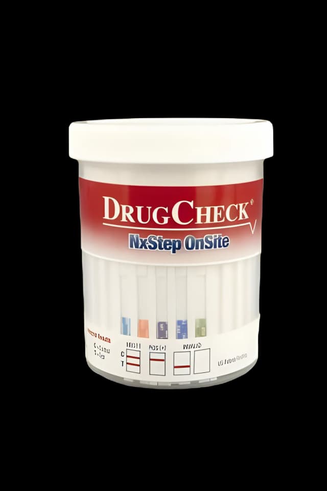 Drugs of Abuse Test Kit DrugCheck® NxStep OnSite AMP, COC, OPI, PCP, THC 25 Tests CLIA Waived