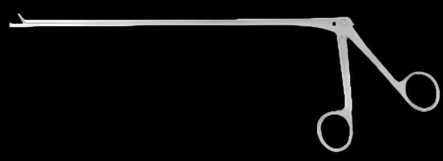 Biopsy Forceps McKesson Argent™ Kevorkian 9-3/4 Inch Length Surgical Grade Stainless Steel NonSterile Pistol Grip Handle with Spring Straight 3 X 9.7 mm Bite