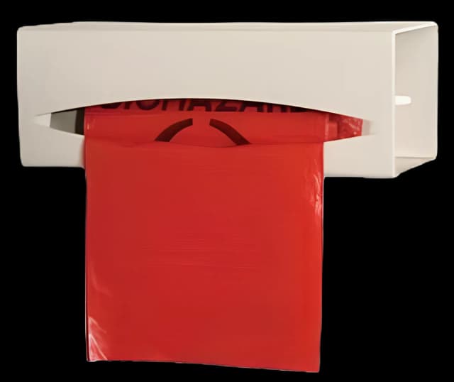 Bag Dispenser Quartz Beige ABS Plastic Manual Pull One Roll Wall Mount