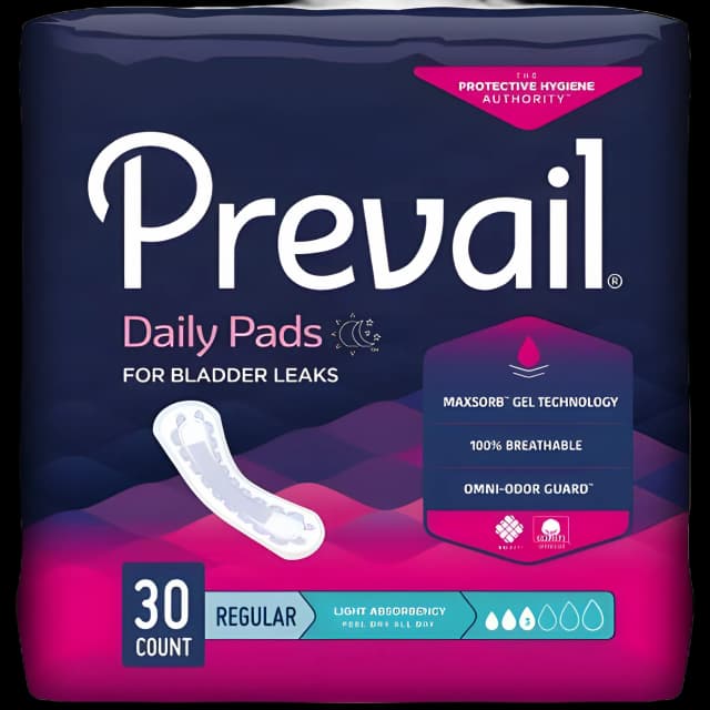 Prevail Daily Bladder Control Pads - Light Absorbency