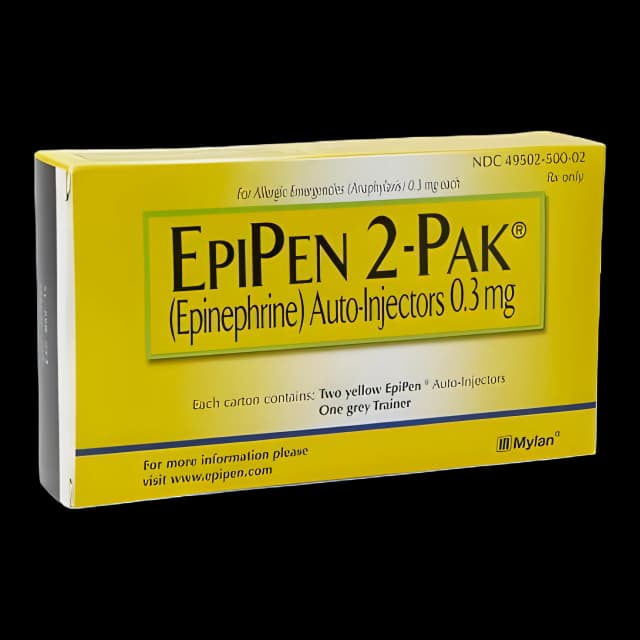 EpiPen® Alpha and Beta Adrenergic Agonist Epinephrine 0.3 mg Injection Prefilled Auto-Injector 0.3 mL