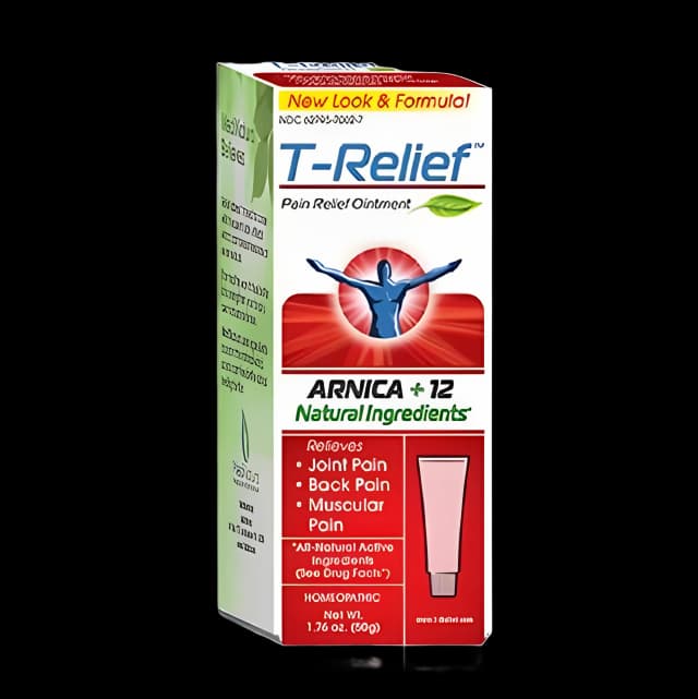 Topical Pain Relief T-Relief™ 1X - 3X - 4X - 2X Strength Aconitum Napellus / Arnica Montana / Baptisia Tincoria / Belladonna Ointment 50 Gram