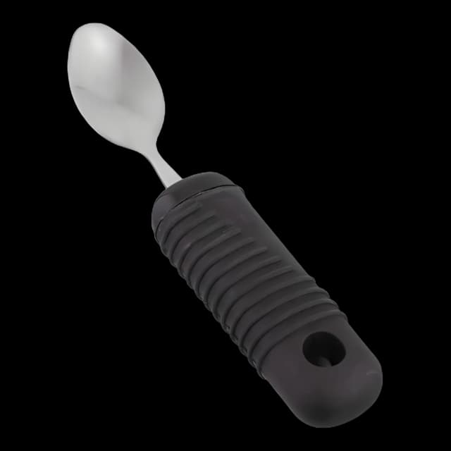 Teaspoon Sure Grip™ Adaptive Silver / Black Stainless Steel / Rubber