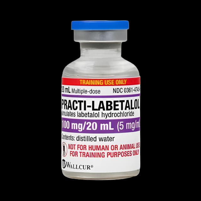 Wallcur Practi-Labetalol 100MG/20ML Training Vials - 30 Pack