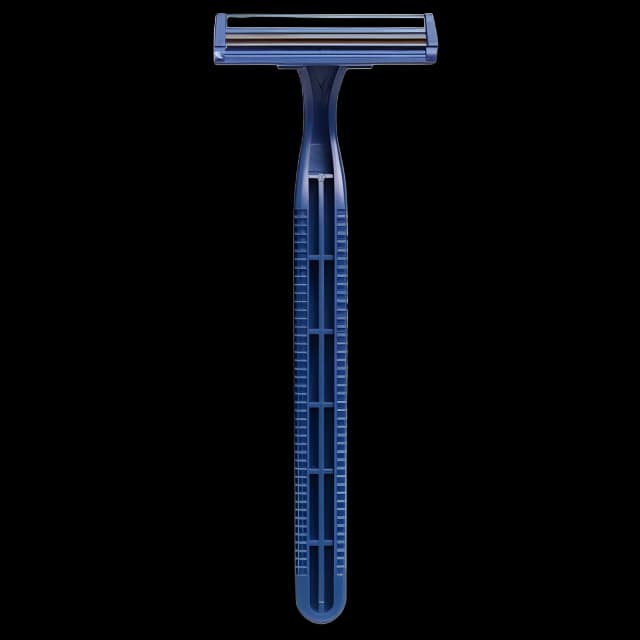 Personal Razor with Lubricating Strip Personna® Single Edge Twin Blade NonSterile Disposable