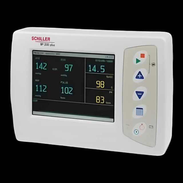 Exercise Blood Pressure System Schiller BP-200 Stress Test AC Power / Battery Operated LCD Display