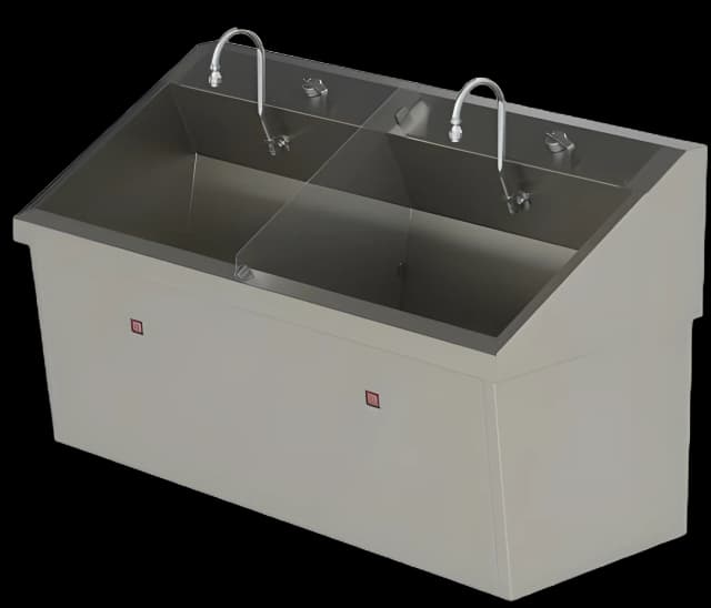 Infrared Sensor Double Surgical Scrub Sink
