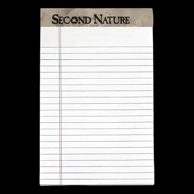 Second Nature Recycled Ruled Pads, Narrow Rule, 50 White 5 x 8 Sheets, Dozen
