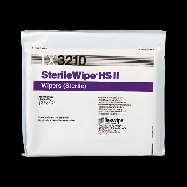 SterileWipe™ Cleanroom Wipes - ISO 5-8, 12x12