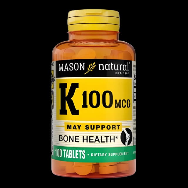 Vitamin Supplement Mason Natural® Vitamin K 100 mcg Strength Tablet 100 per Bottle