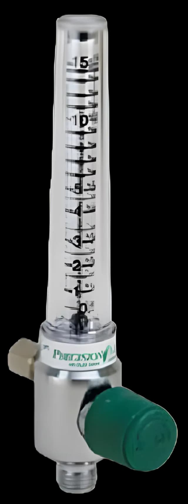 Precision Medical® Oxygen Flowmeter Pediatric Adjustable 0 - 3 LPM Puritan Bennett Adapter