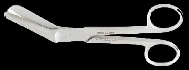 Episiotomy Scissors Miltex® Braun 5-1/2 Inch Length OR Grade German Stainless Steel NonSterile Finger Ring Handle Side Angled Blunt Tip / Blunt Tip