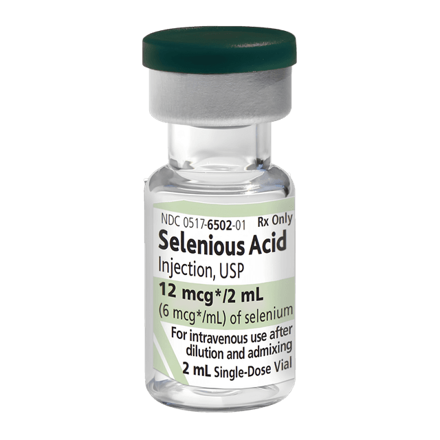SELENIOUS ACID 12 MCG SDV 2 ML VIAL (10/PK)