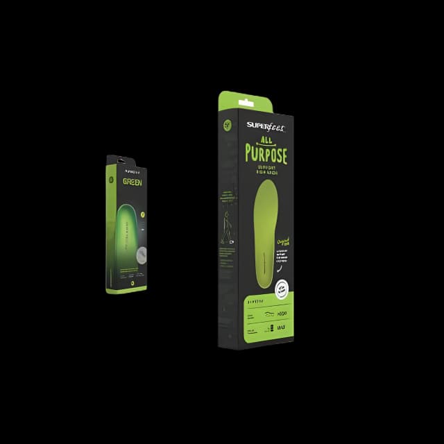 Performance® Insole High Density Foam Green Male 9-1/2 to 11 / Female 10-1/2 to 12