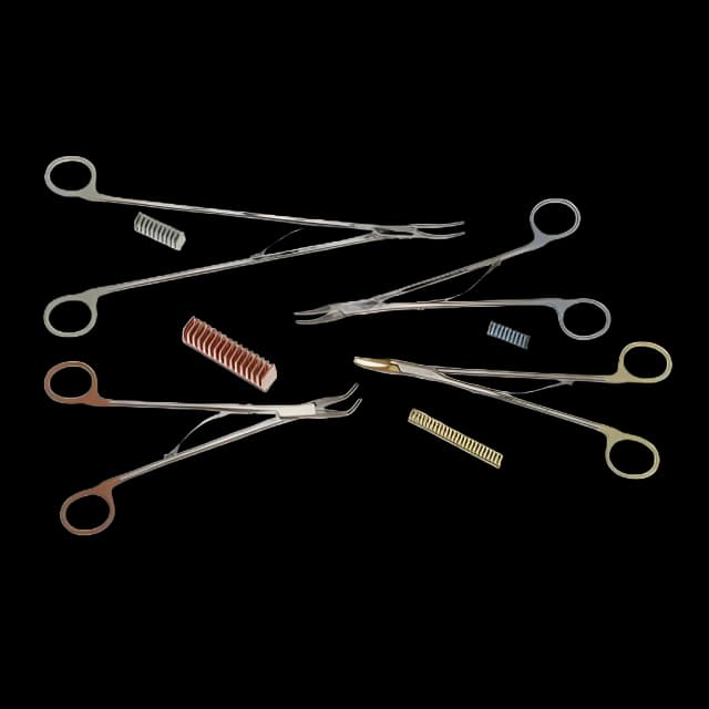 Traditional Style Ligating Clip Hemoclip® Tantalum Small Yellow Clip 10 Clips